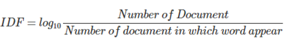 IDF formula